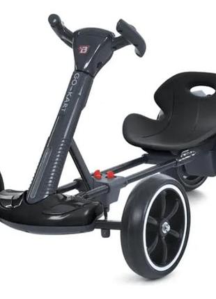 Детский электрокарт go kart f1 | 2x6v аккумуляторы, eva-колеса, bluetooth, интерактивный руль, пульт д/у