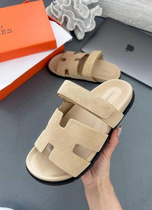 Hermes sandals beige 37