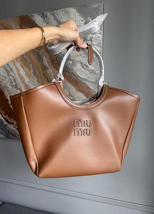 Miumiu ivy leather bag 35x28x13