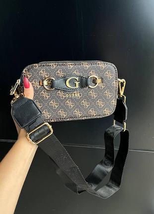 Guess izzy crossbody brown 21х13