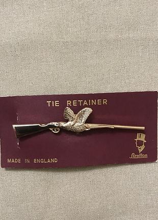 Tie retainer заколем на краватку англія вінтаж