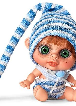 Лялька пупс berjuan baby biggers з запахом ванілі 14 см castano