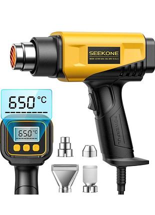 Тепловой фен seekone 1800 вт с цифровым жк-дисплеем, компактный дизайн, термофенальное оборудование