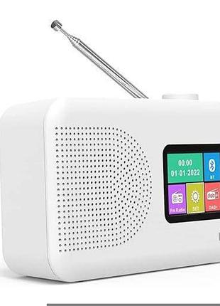 Цифровое радио lff dab+radio ldr107-eu кухонная bluetooth-радио с кабельным или батарейным питанием