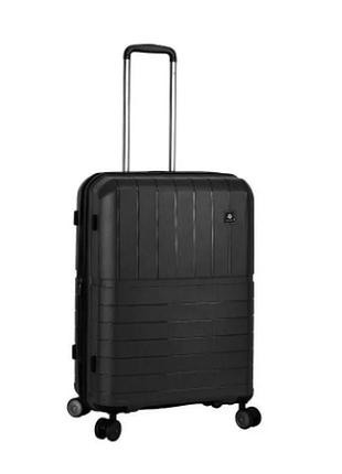 Чемодан snowball 39403 s: 55×38×20 см, 2,5 кг, 35 л, до 10 кг чёрный