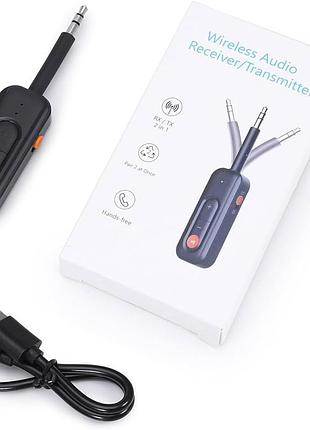 Bluetooth aux адаптер 2-в-1 oqimax с микрофоном, bluetooth 5.2