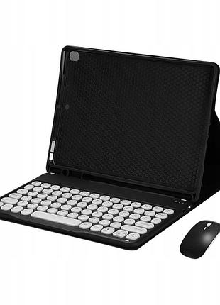 Чохол з bluetooth-клавіатурою та мишкою для samsung galaxy tab s6 lite 10.4 (sm-t610/t615), чорний