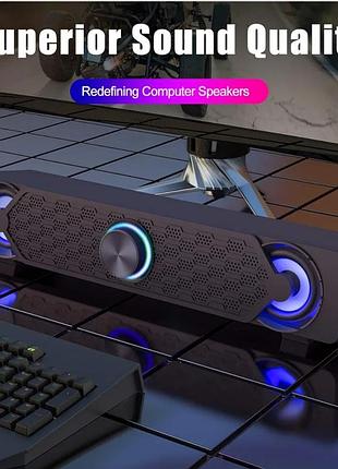 Дротова usb-колонка для комп'ютера пк smalody yxsm9017bl