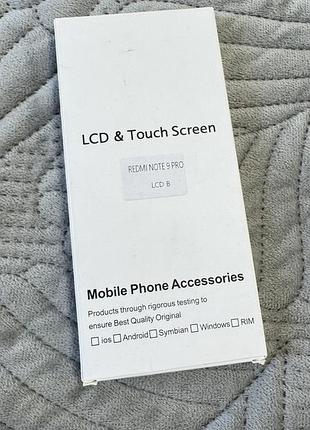Екран lcd + touch screen для xiaomi redmi note 9 pro – сенсорний модуль дисплея
