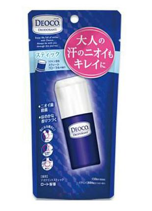 Rohto deoco medicated deodorant stick лечебный дезодорант стик, 13 г