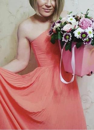 H&amp;m длинное вечернее платье выпускной. одевала на свадьбу