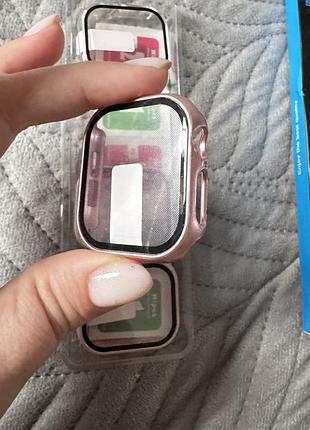 Защитный чехол для apple watch 40mm с защитным стеклом. за 4 штуки￼