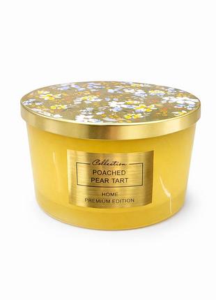 Ароматическая свеча aromatheraphy home pepco premium edition poached pear tart тарт с грушей с крышкой 2026