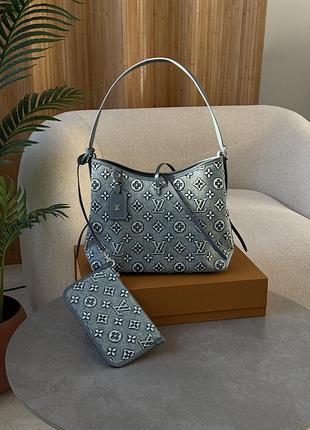 Сумка carryall louis pm denim vuitton monogram