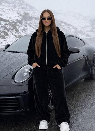 Женский велюровый костюм 42-46 48-52 54-56