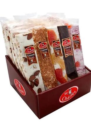 Нуга torrone з горіхами (полуниця, амеретто, фрукти, шоколад, мигдаль) 100г