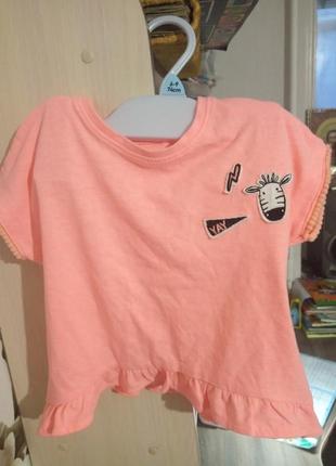 Футболка на девочку 12-18 мес