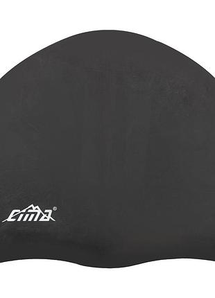 Шапочка для плавания силиконовая cima цвета в ассортименте черный
