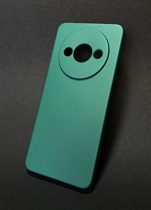 Чехол силиконовый для телефона xiaomi redmi a3 silicone soft silky №28 dark green 4you