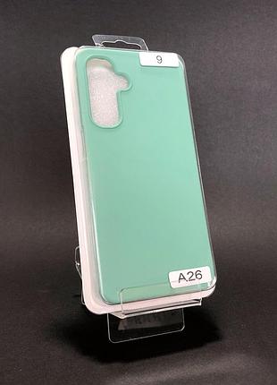 Чехол силиконовый для телефона samsung a26 silicone orig full №9 azure 4you