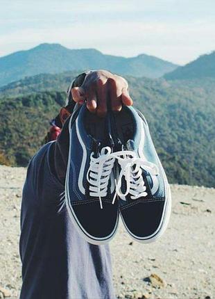Замшевые кеды vans old skool navy