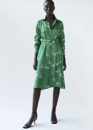 Стильное платье миди zara