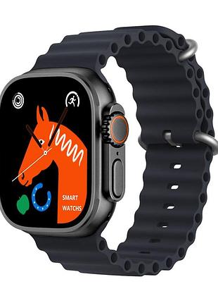 Розумний смарт годинник smart watch 4you fusion екран 2.2" метал корпус з функцією дзвінків перегляд повідомлень midnight