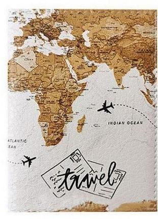 Обложка для паспорта travel map