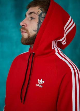 Спортивний костюм adidas ohio червоний, парні зимові костюми adidas,комплект костюмів для двох!9 фото
