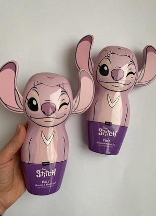 Гель шампунь 2 в 1 stitch розовый sense, 300 мл