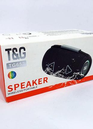 Бездротова колонка tg657, колонка з акумулятором, bluetooth колонка з ne-762 функцією радіо top shop ua_