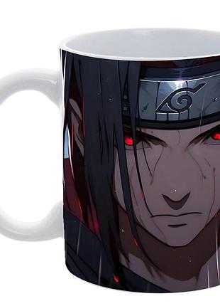 Аниме кружка с наруто "itachi" 330 мл итачи учиха акацуки(сублимация)