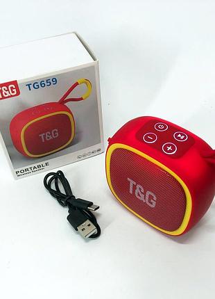 Блютуз колонка с разноцветной подсветкой tg659, переносные колонки, активная os-792 блютуз колонка top shop