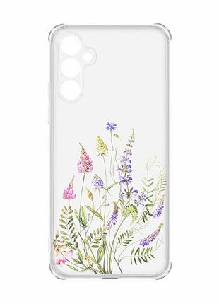 Чехол с утолщёнными углами на samsung galaxy a54 5g/a546 :: цветочная идиллия (принт 382)