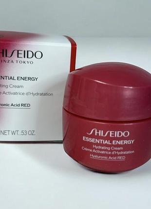 Крем для обличчя shiseido essential energy hydrating cream, 15 мл