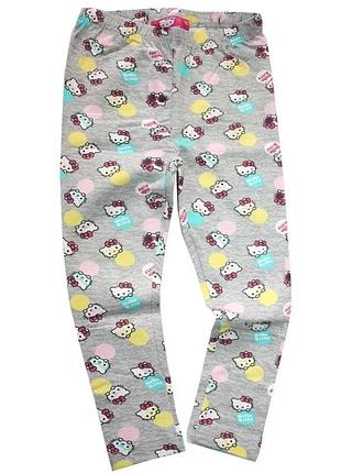 Лосины для девочки hello kitty серый цвет 116