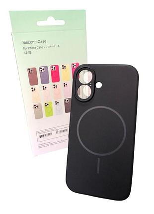 Чехол силиконовый магнитный с магсейф для iphone 13pro silicone beats with magsafe №7 midnight black