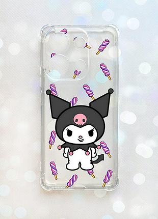 Чехол с утолщёнными углами на xiaomi redmi note 13 4g куроми (принт 390)