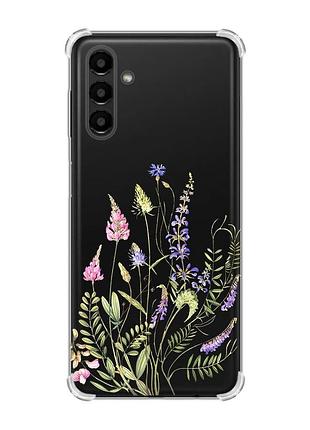 Чехол с утолщёнными углами для samsung galaxy a04s/a13 5g :: цветочная идиллия (принт 382)