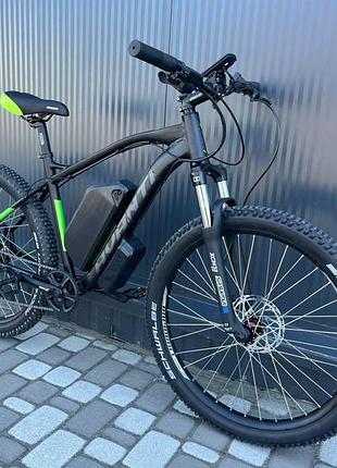 Электровелосипед cubic-bike black-blue 27.5+ boost мотор 1000w акб 13ач 48в
