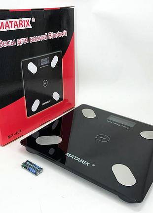 Напольные умные фитнес весы matarix mx-454 app bluetooth смарт весы с приложением, для взвешивания людей shop