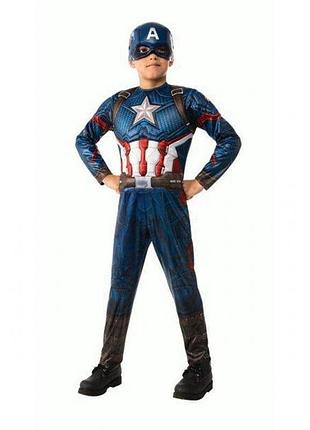 Костюм капитан америка для мальчика с маской marvel costume captain america rubies