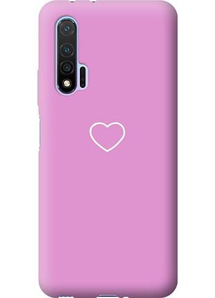 Чехол силиконовый на телефон huawei nova 6 сердце 2 "4863u-1821-58250"
