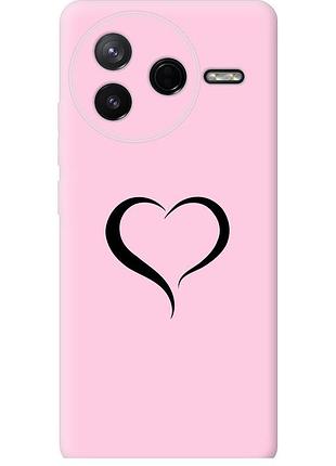 Чехол силиконовый на телефон xiaomi poco f7 pro сердце 1 "4730u-4085-58250"