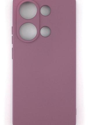 Силіконовий чохол для xiaomi redmi note 13 pro 4g/note 14s/poco m6 pro лавандовий soft silicone case full (бампер)