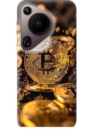 Чехол силиконовый на телефон huawei pura 70 ultra золотая лихорадка биткойна "6089u-3704-58250"