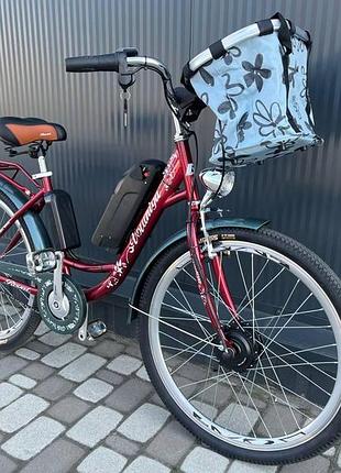 Электровелосипед 26" городской комфортный cubic-bike royal 350w 7.8ah 48в
