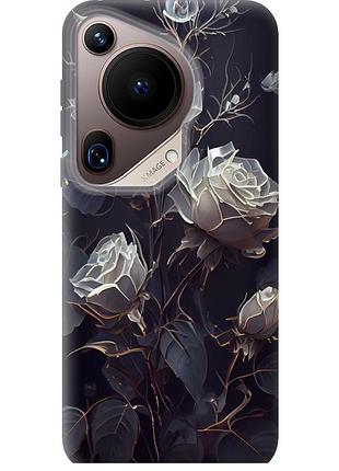 Чехол силиконовый на телефон huawei pura 70 ultra розы 2 "5550u-3704-58250"