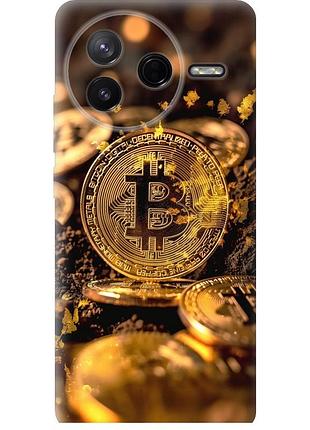 Чехол силиконовый на телефон xiaomi poco f7 pro золотая лихорадка биткойна "6089u-4085-58250"