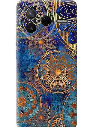 Чехол силиконовый на телефон xiaomi poco f7 pro золотой узор "678u-4085-58250"